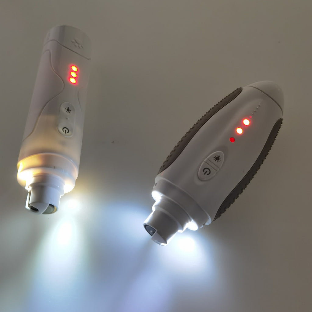 Lima de uñas eléctrica con luz LED